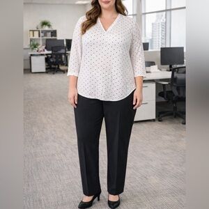 Charter Club Cambridge Slim Black Ankle Pants